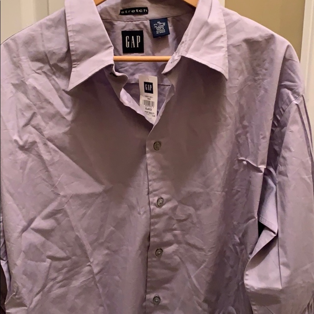 Button down lavender collar shirt XL NWT